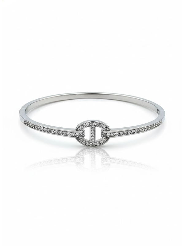 Bracelete Jane Ródio com Zircônias