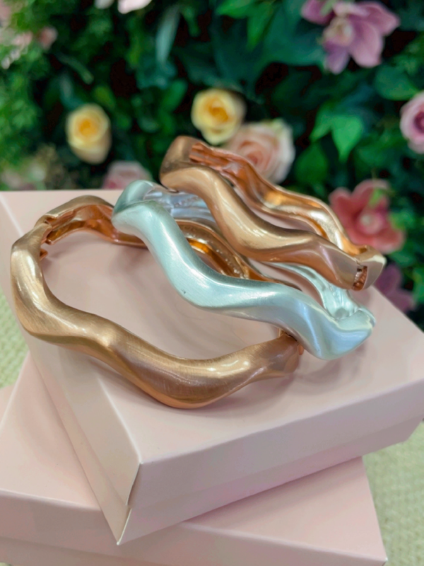 Bracelete Triondas Rosê (Trio de Ondas Orgânicas) - Imagem 2