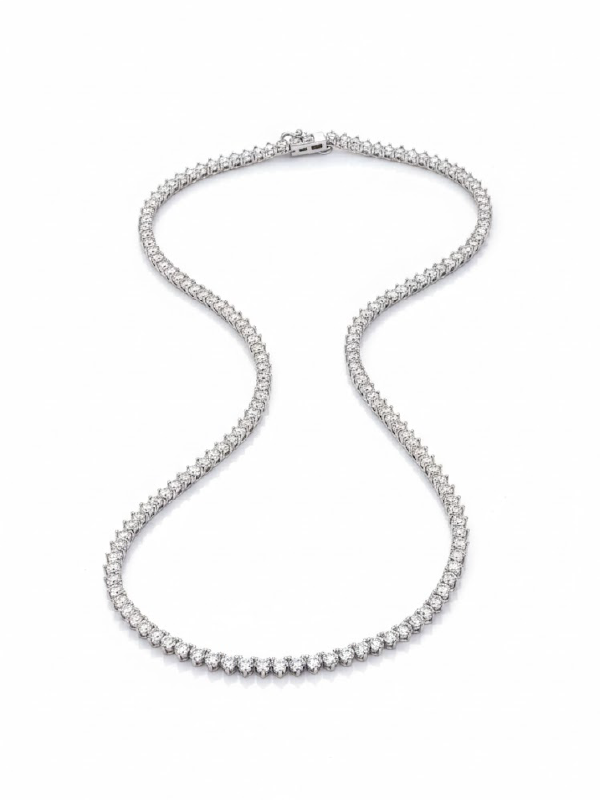 Colar Riviera em Ródio Branco
