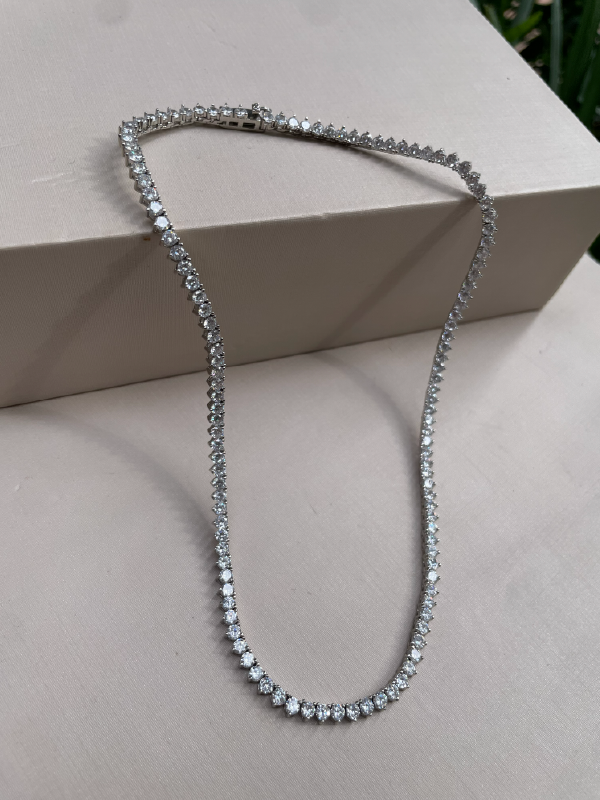 Colar Riviera em Ródio Branco - Imagem 2