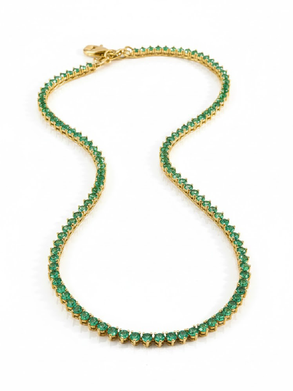 Colar Riviera Verde Esmeralda