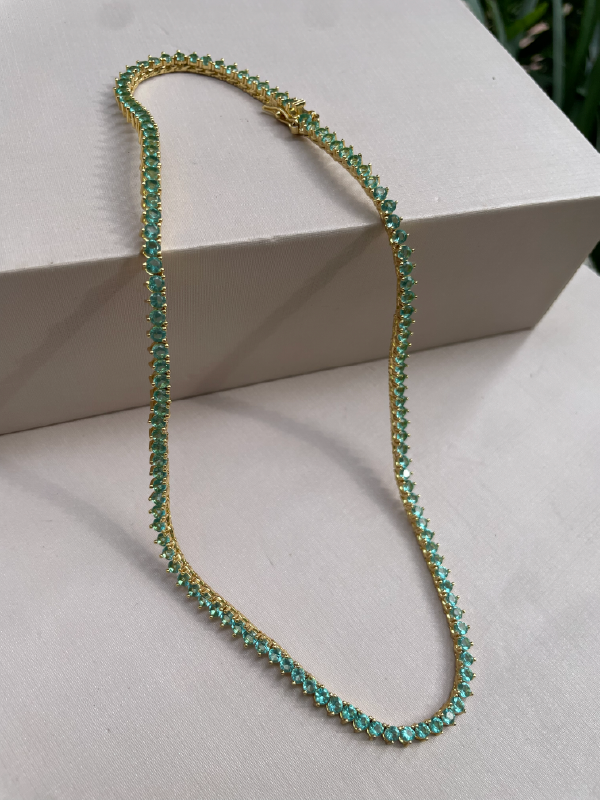 Colar Riviera Verde Esmeralda - Imagem 2