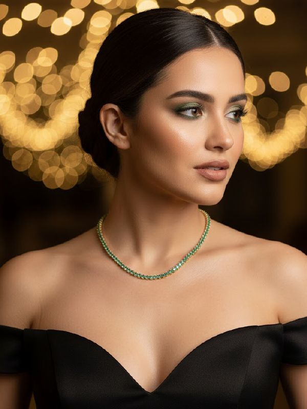 Colar Riviera Verde Esmeralda - Imagem 3