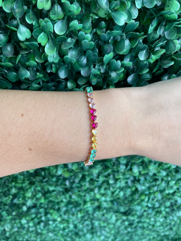 Pulseira Riviera Marjore (Corações Coloridos) - Imagem 3